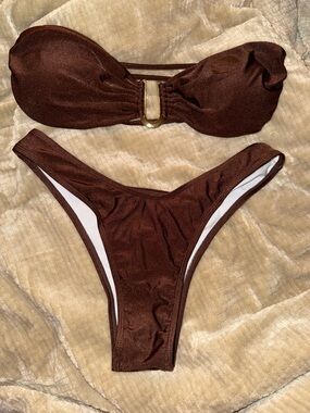 Brown bikini set
